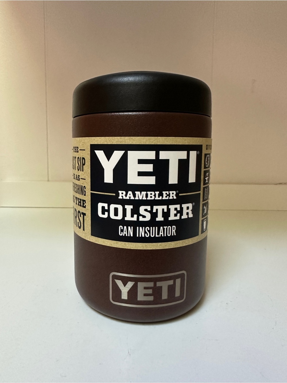 Yeti Colster Wetlands Brown. NWT